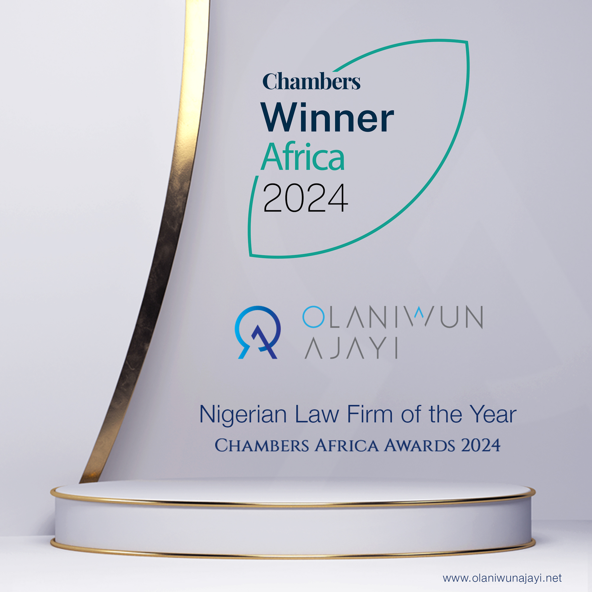 Olaniwun Ajayi LP wins Best Law Firm in Nigeria in 2024 at Chambers and Partners Africa Awards.