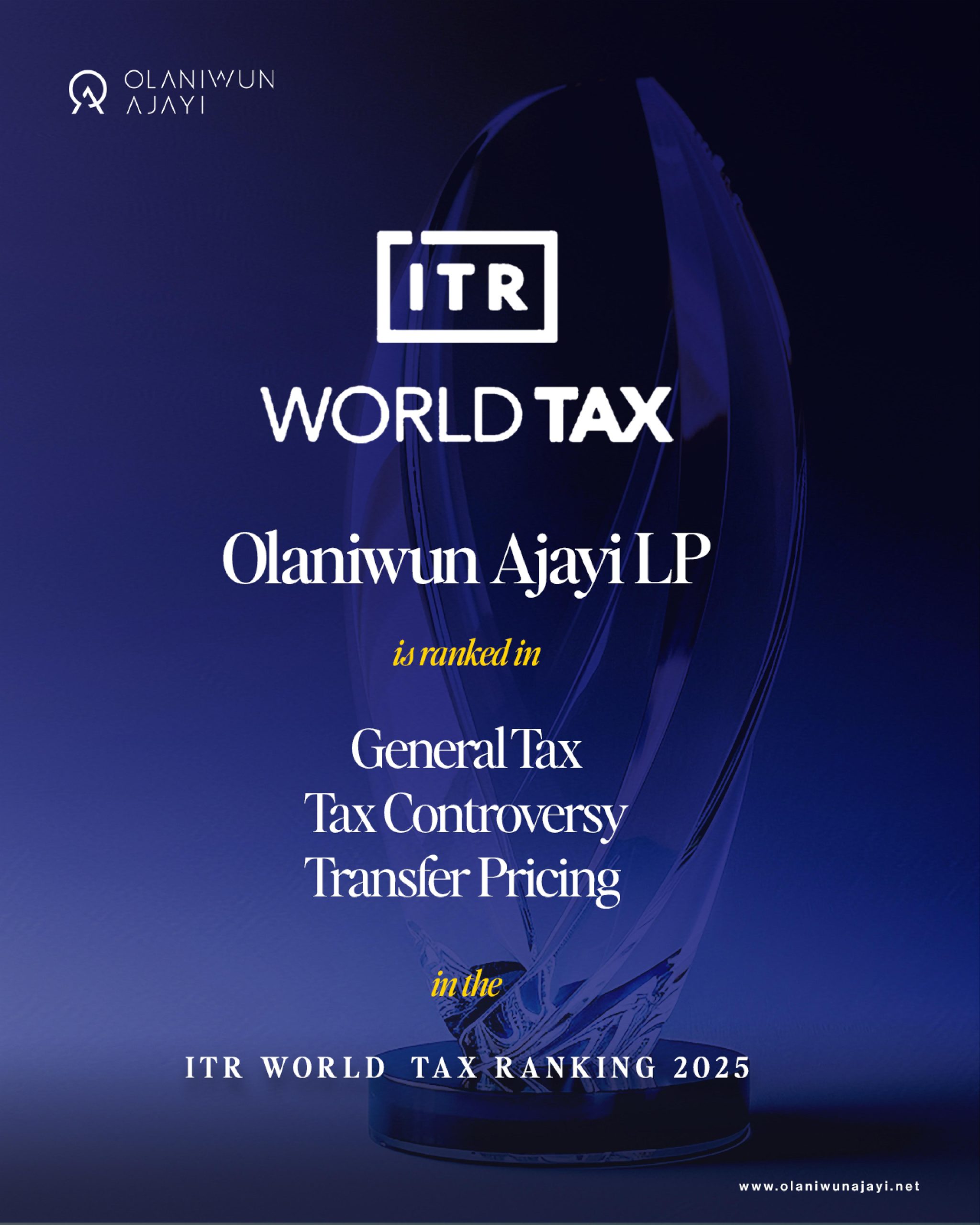 Olaniwun Ajayi ranks in 2025 Global Tax Rankings for Lawyers